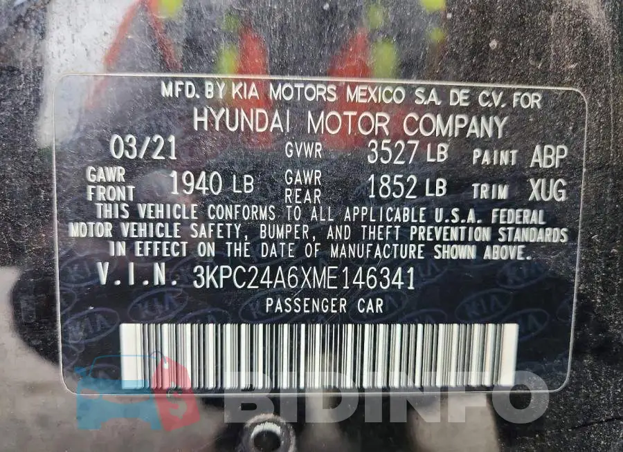 3KPC24A6XME146341 Photo# 12