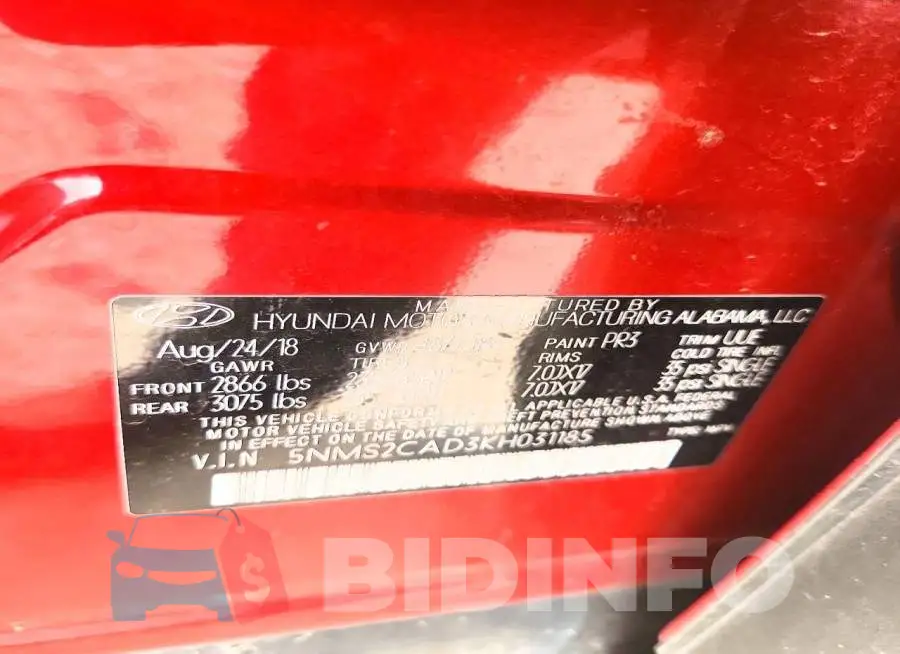 5NMS2CAD3KH031185 Photo# 12