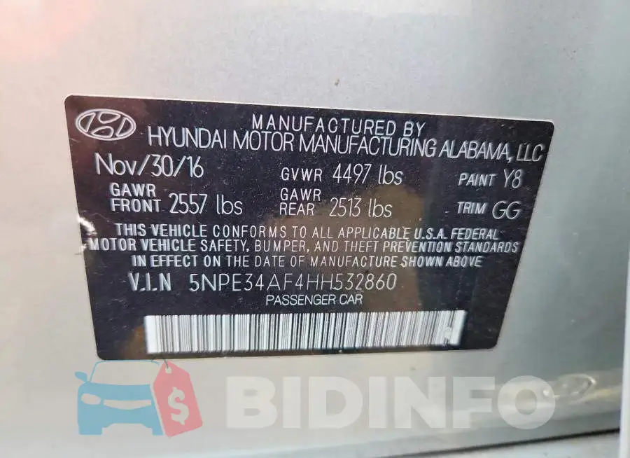 5NPE34AF4HH532860 Photo# 12