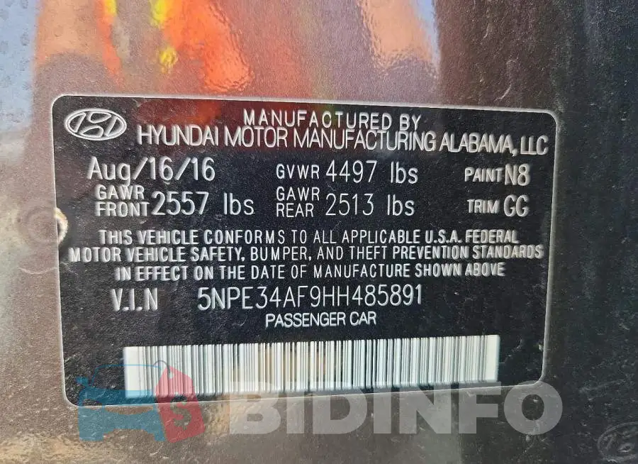 5NPE34AF9HH485891 Photo# 12