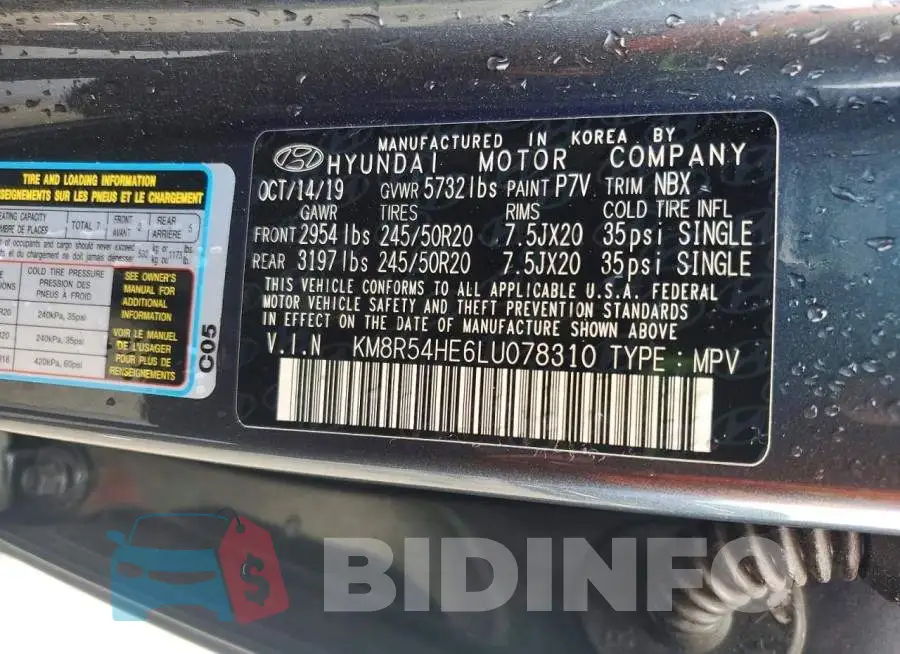 KM8R54HE6LU078310 Photo# 14