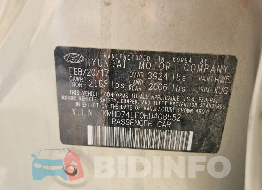 KMHD74LF0HU408552 Photo# 12