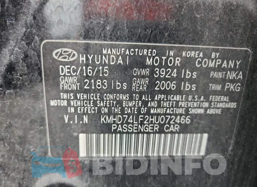 KMHD74LF2HU072466 Photo# 12