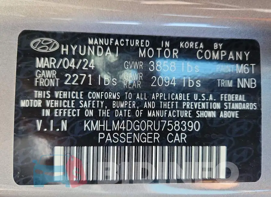 KMHLM4DG0RU758390 Photo# 12