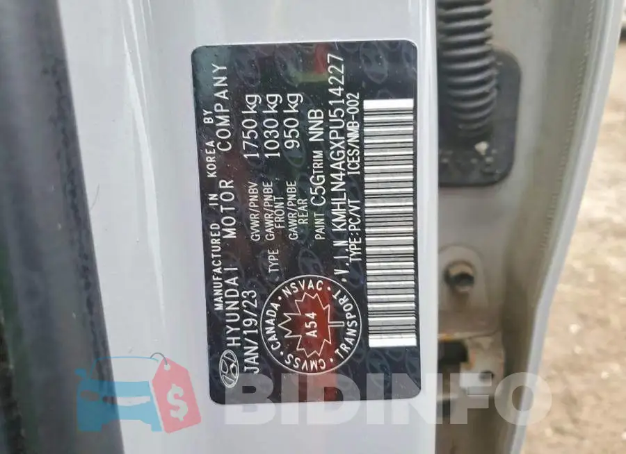 KMHLN4AGXPU514227 Photo# 12