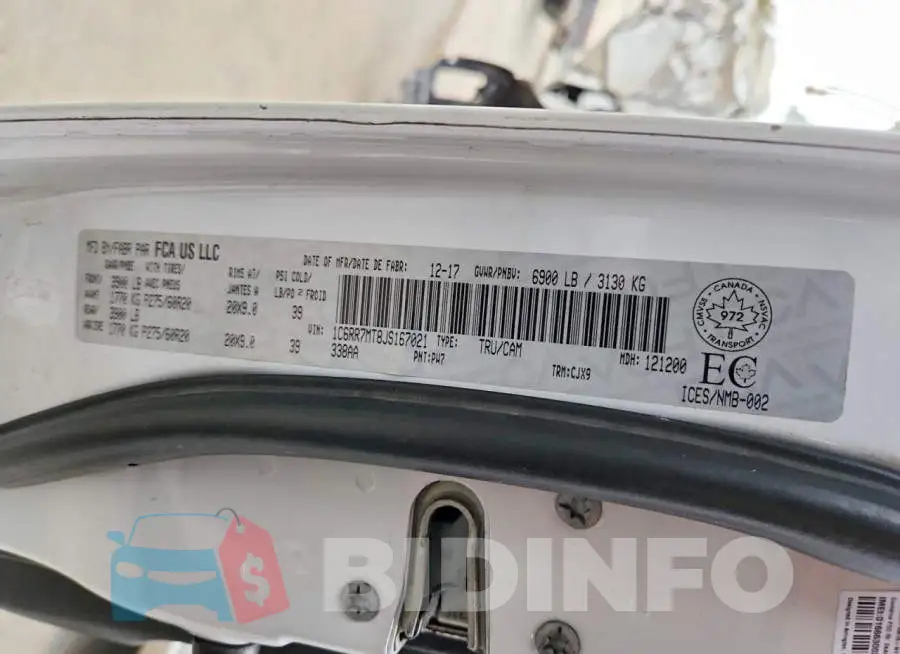 1C6RR7MT8JS167021 Photo# 12
