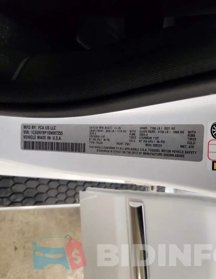 1C6SRFBP1SN687255 Photo# 12