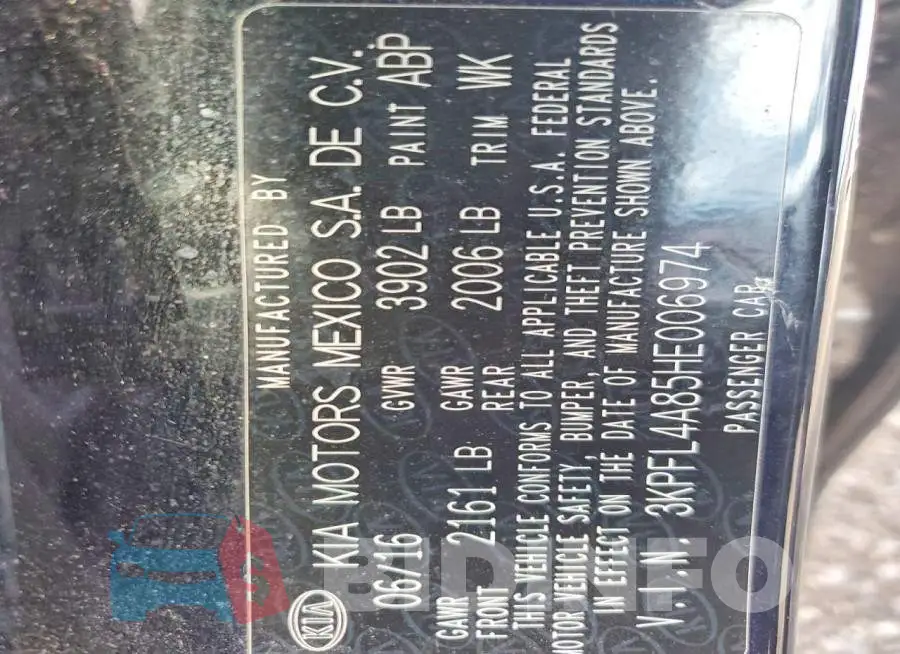 3KPFL4A85HE006974 Photo# 12