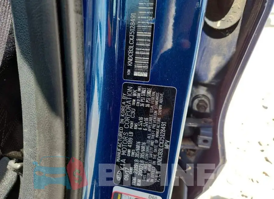 KNDCB3LCXJ5128491 Photo# 13