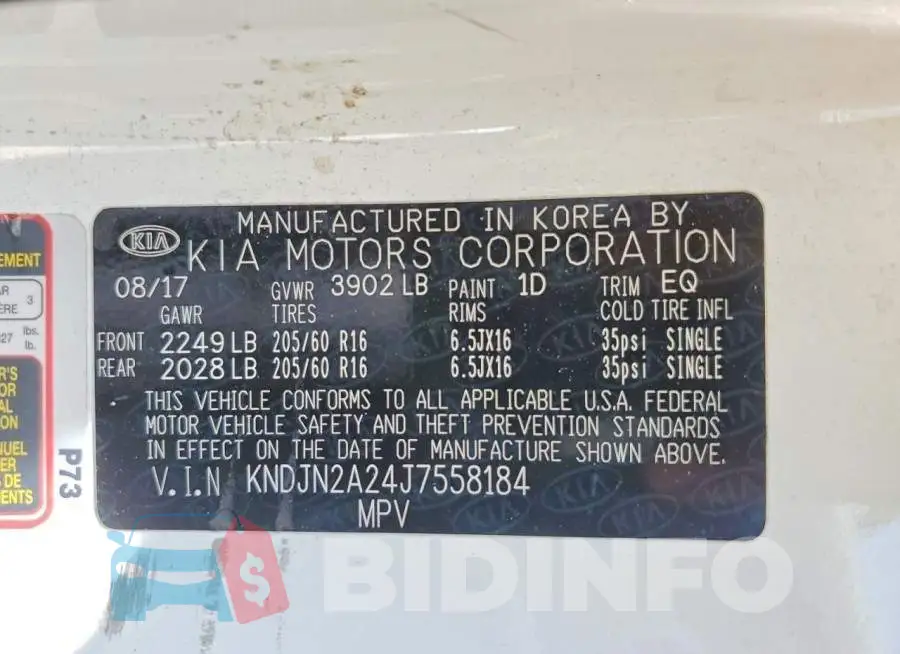 KNDJN2A24J7558184 Photo# 12