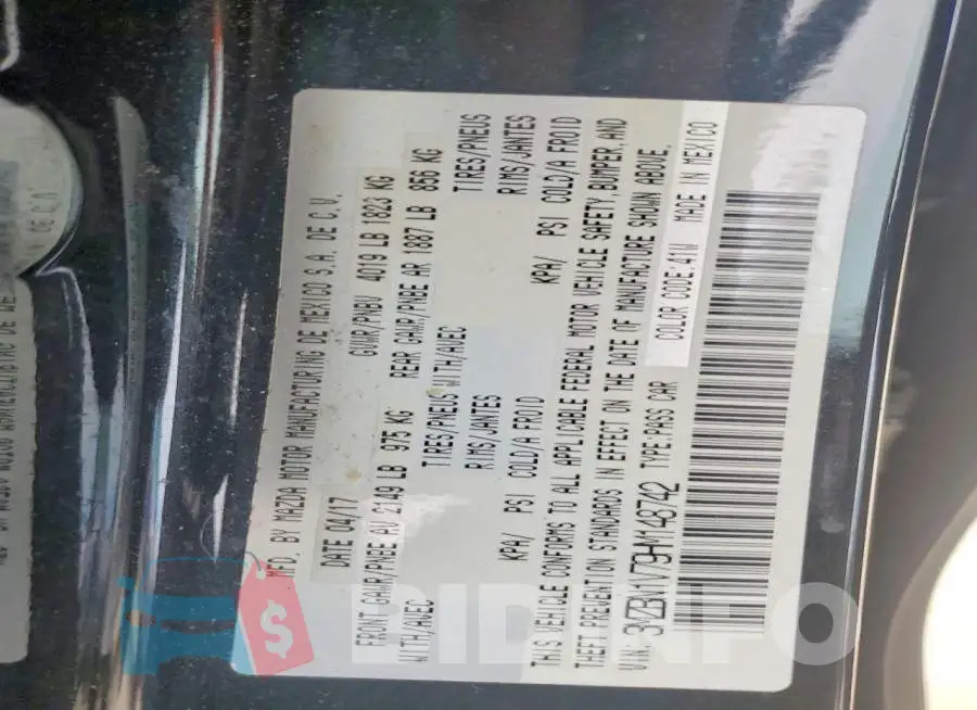 3MZBN1V79HM148742 Photo# 12