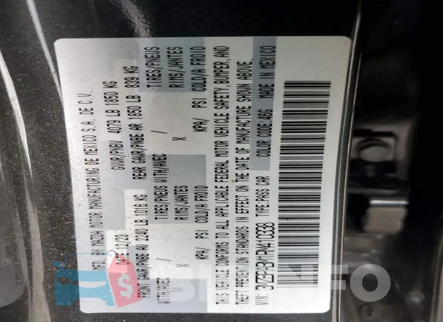 3MZBPABM1RM410338 Photo# 12