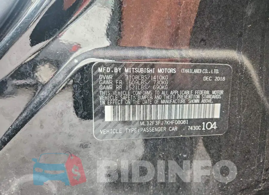 ML32F3FJ7KHF08081 Photo# 12