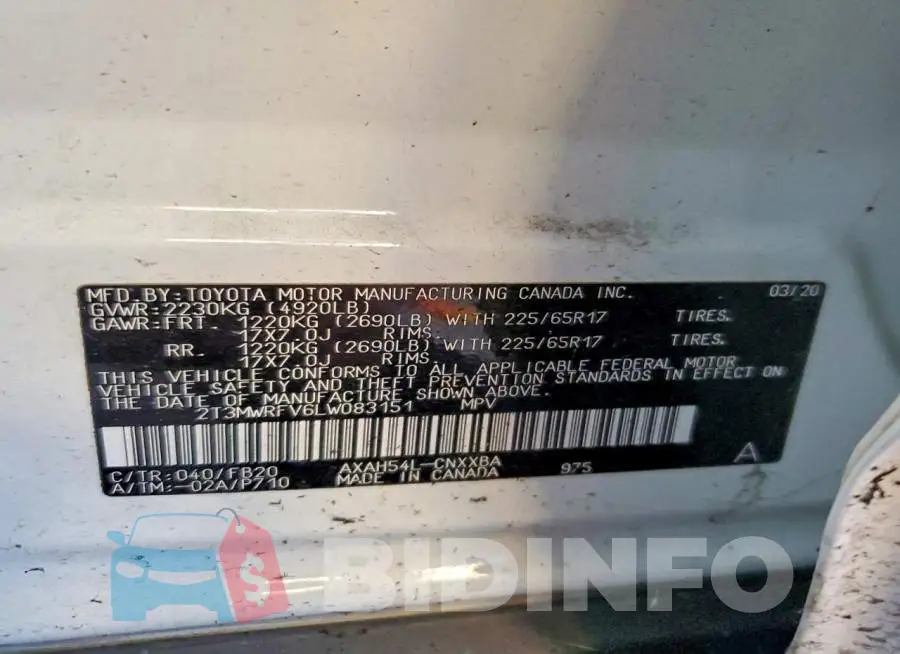 2T3MWRFV6LW083151 Photo# 13