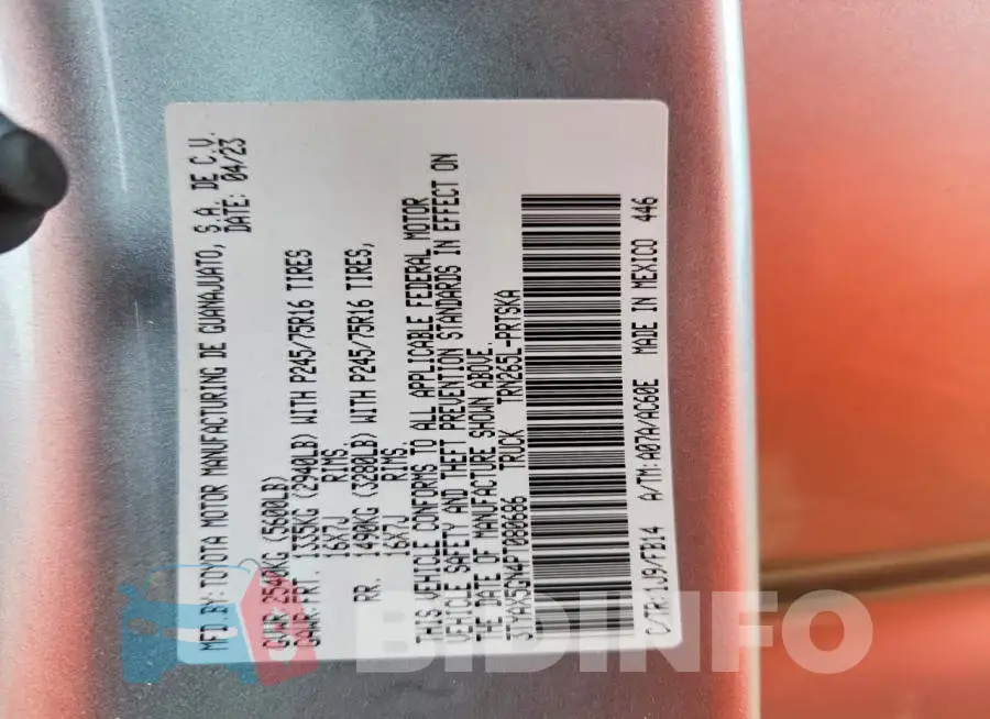 3TYAX5GN4PT080686 Photo# 12