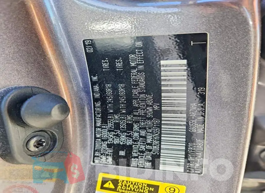 5TDBZRFH7KS971187 Photo# 14