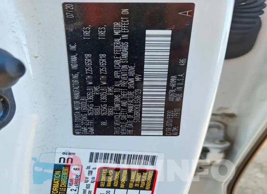 5TDGBRCH3LS506129 Photo# 12