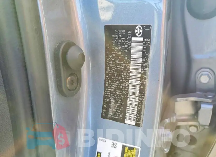 5YFB4MDE4SP359502 Photo# 13