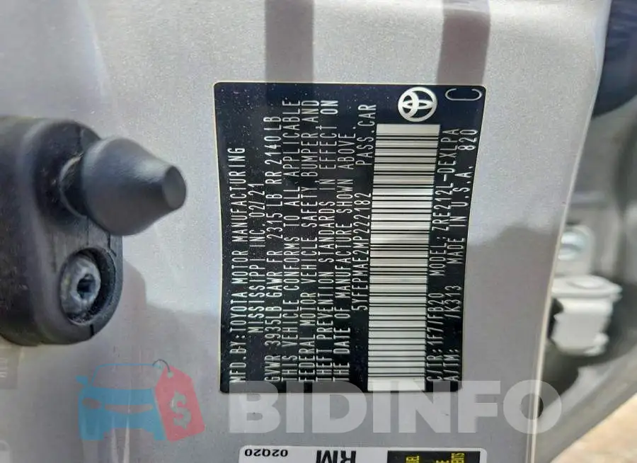 5YFEPMAE2MP222182 Photo# 12