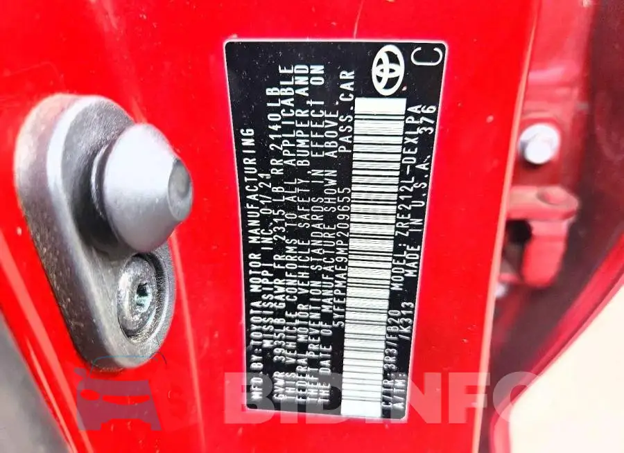 5YFEPMAE9MP209655 Photo# 12