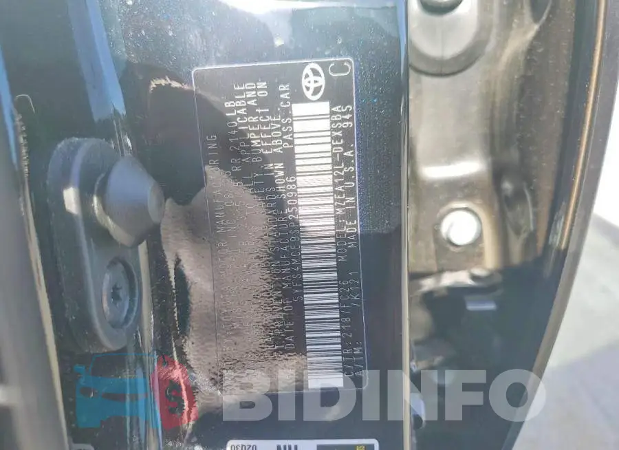 5YFS4MCE9SP250986 Photo# 12