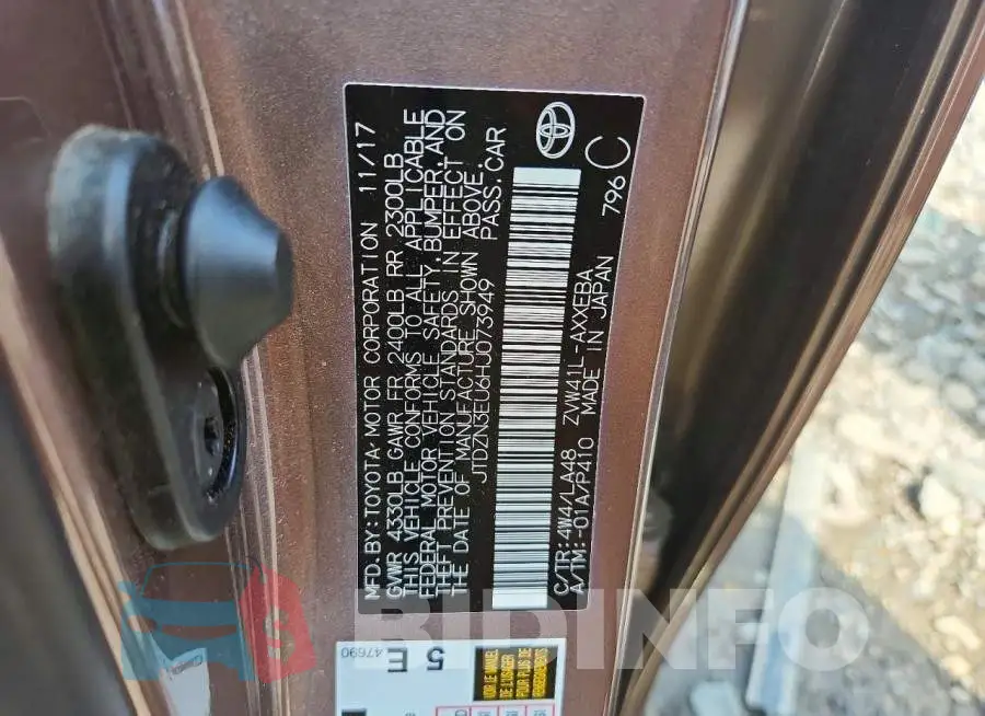 JTDZN3EU6HJ073949 Photo# 12
