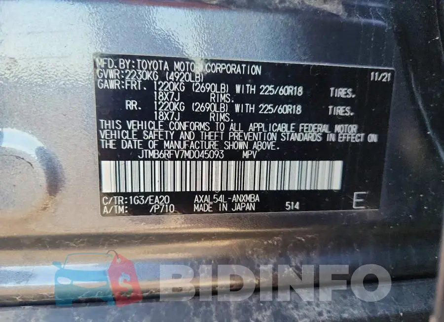 JTMB6RFV7MD045093 Photo# 14