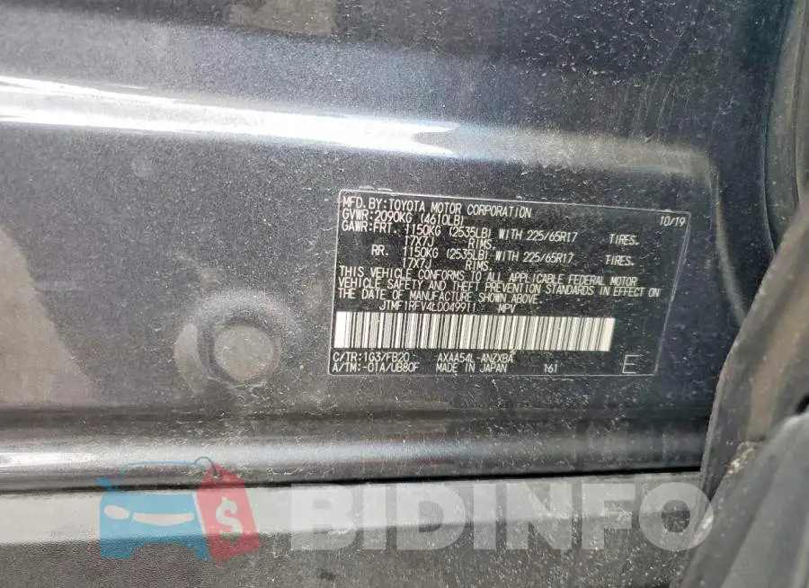 JTMF1RFV4LD049911 Photo# 13