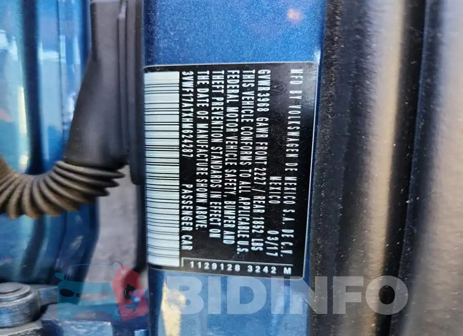 3VWF17ATXHM624287 Photo# 12