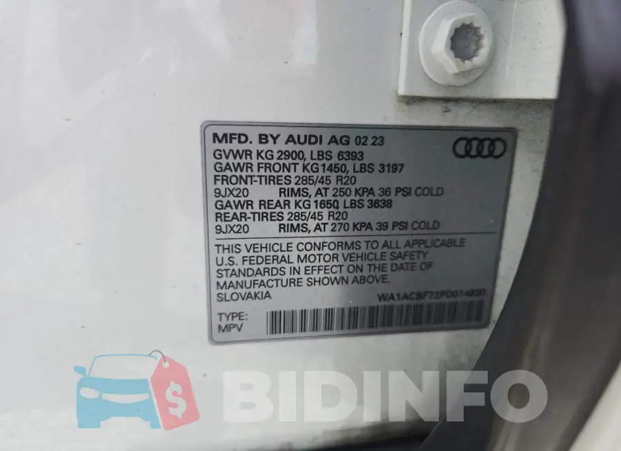 WA1ACBF72PD014930 Photo# 13