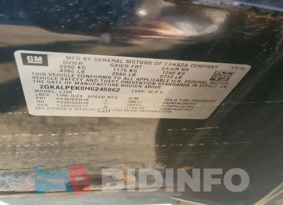 2GKALPEK8H6245862 Photo# 13