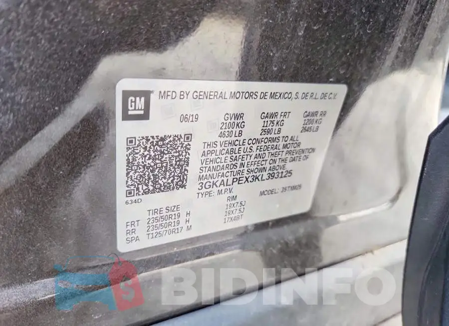 3GKALPEX3KL393125 Photo# 12