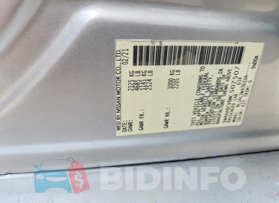 1N4AA6CV6MC507507 Photo# 12