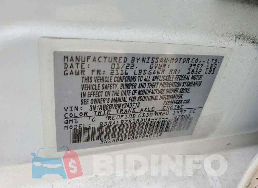 3N1AB8BV8NY240712 Photo# 12