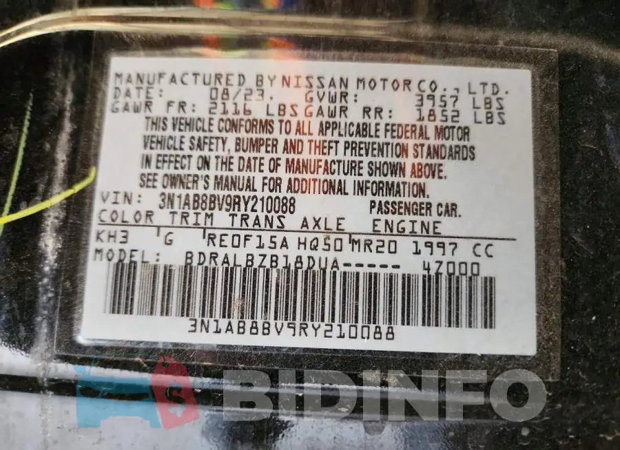 3N1AB8BV9RY210088 Photo# 13