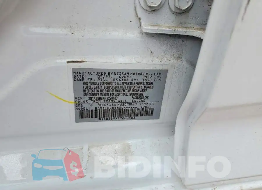 3N1AB8BVXRY220483 Photo# 12