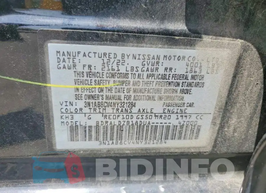 3N1AB8CV4NY321284 Photo# 12