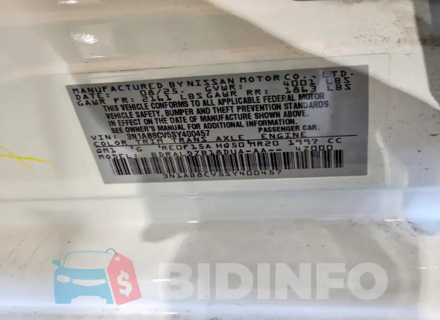 3N1AB8CV5SY400457 Photo# 12