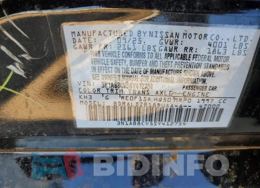 3N1AB8CV5SY412754 Photo# 12