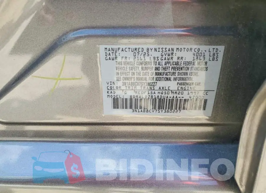 3N1AB8CV7SY380227 Photo# 12