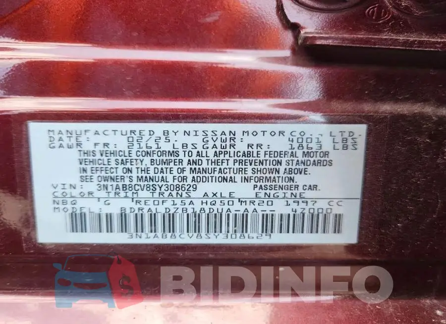 3N1AB8CV8SY308629 Photo# 12