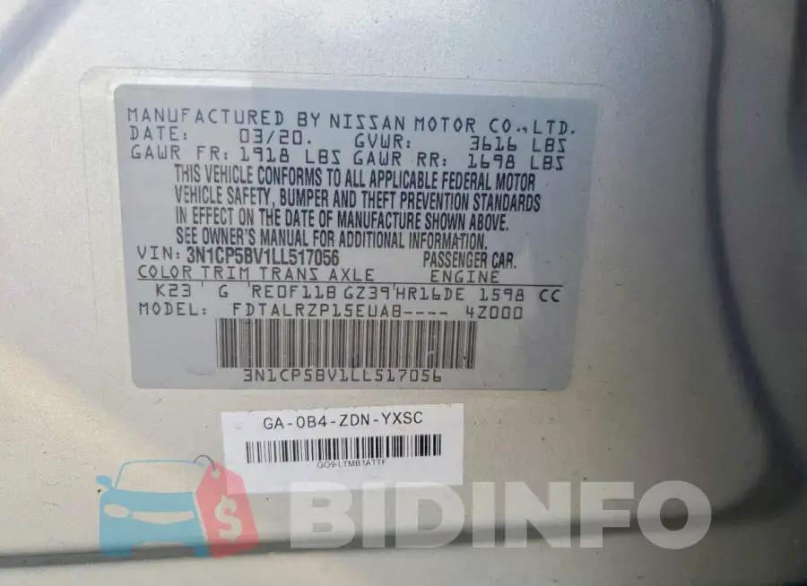 3N1CP5BV1LL517056 Photo# 13