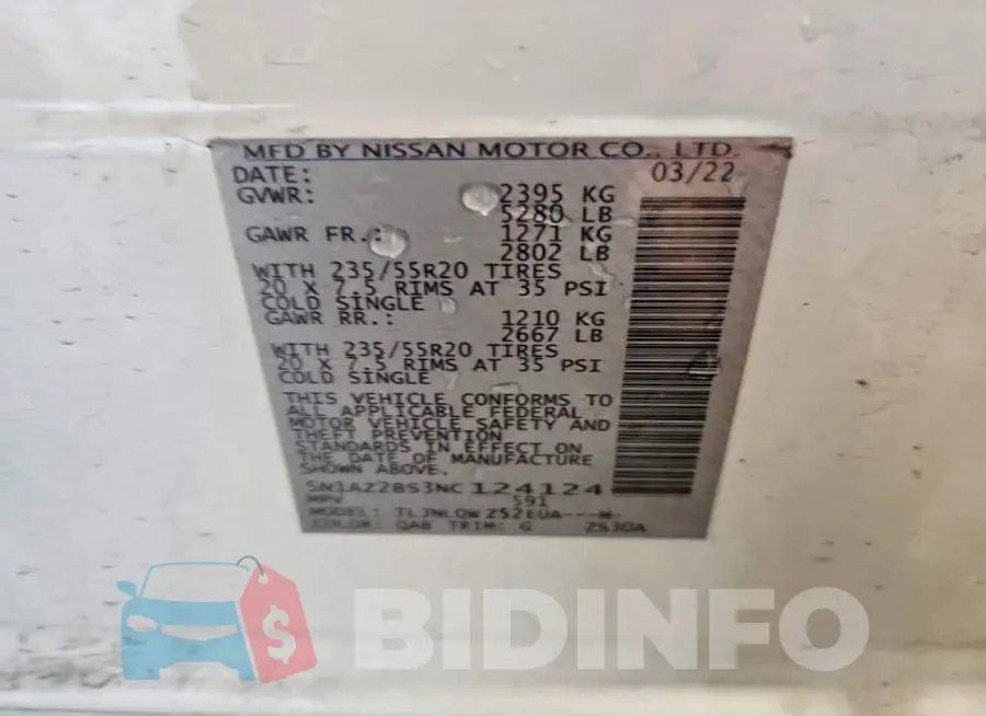 5N1AZ2BS3NC124124 Photo# 13