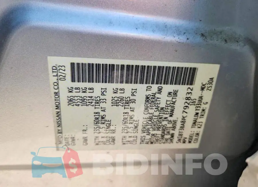 5N1BT3BA8PC792832 Photo# 12