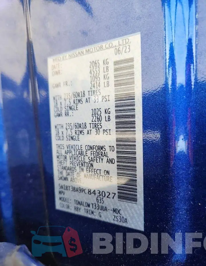 5N1BT3BA9PC843027 Photo# 13