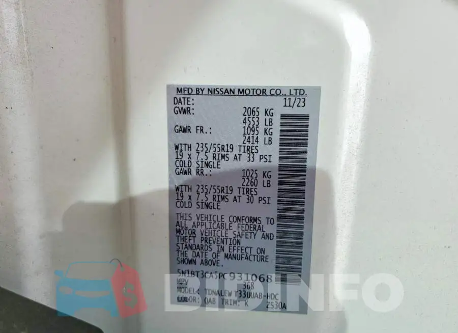 5N1BT3CA5PC931068 Photo# 12