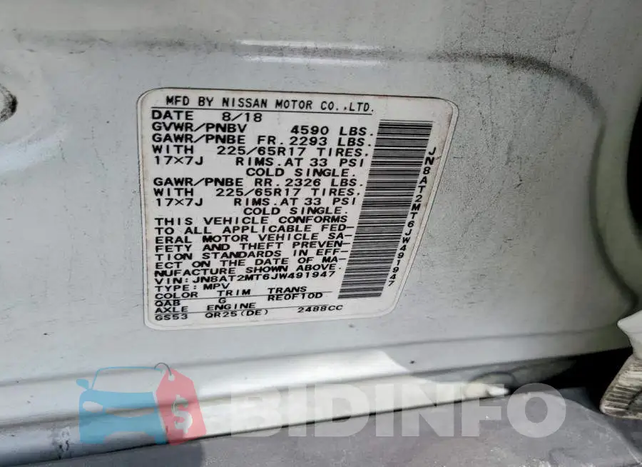 JN8AT2MT6JW491947 Photo# 13