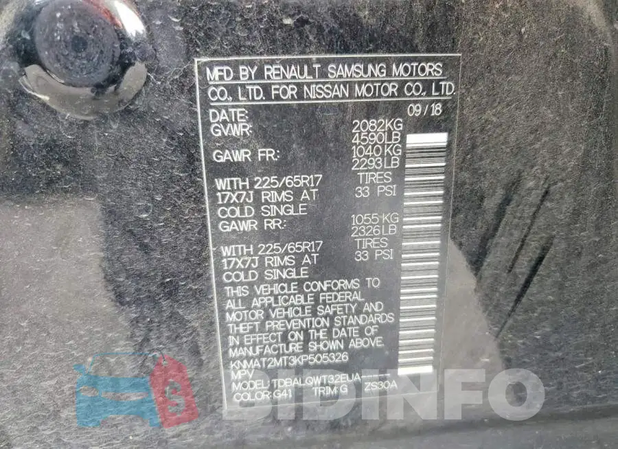 KNMAT2MT3KP505326 Photo# 12