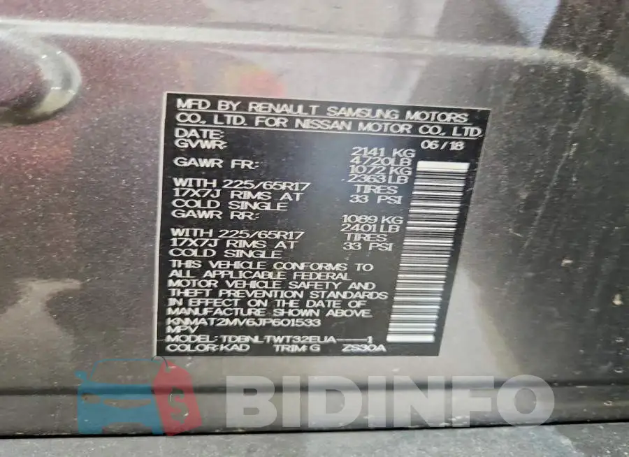 KNMAT2MV6JP601533 Photo# 14