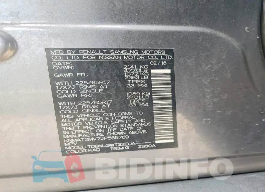 KNMAT2MV7JP565769 Photo# 12